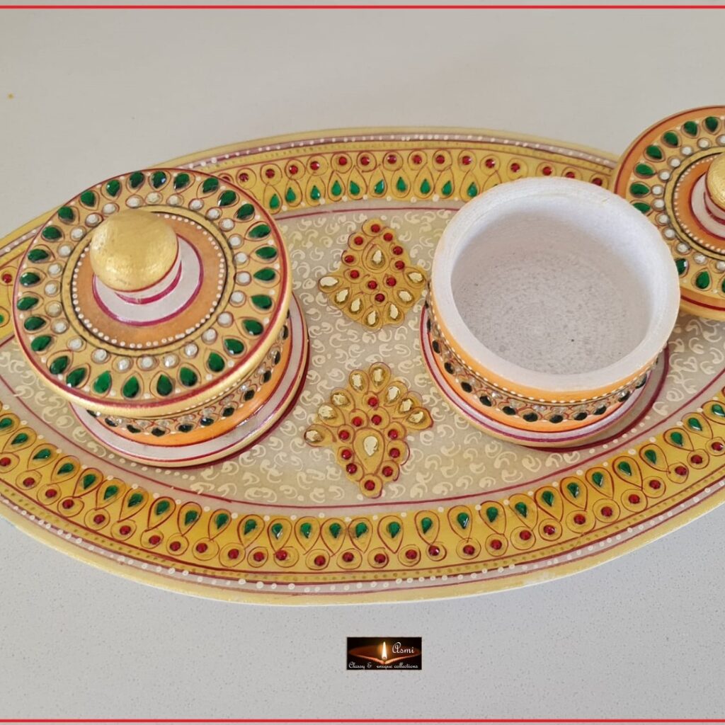 Marble Tray and Bowl set